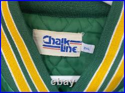 Men's Vintage Green Bay Packers Satin Chalk Line Jacket XXL Great Condition