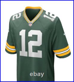 Mens Green Bay Packers Aaron Rodgers Nike Green Game Jersey M WITH TAGS