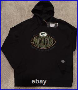 Mens Green Bay Packers HUGO BOSS X NFL Size 2XL XXL Black Pullover Hoodie NWT Mens Green Bay Packers HUGO BOSS X NFL Size 2XL XXL Black Pullover Hoodie NWT