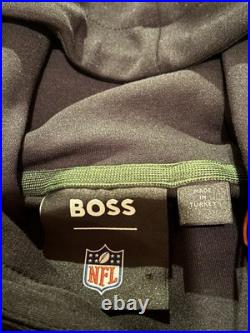 Mens Green Bay Packers HUGO BOSS X NFL Size 2XL XXL Black Pullover Hoodie NWT Mens Green Bay Packers HUGO BOSS X NFL Size 2XL XXL Black Pullover Hoodie NWT