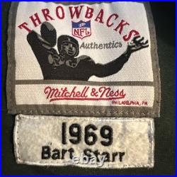 Mitchell Ness 1969 Green Bay Packers #15 Bart Starr NFL Football Jersey Mens 52 Mitchell Ness 1969 Green Bay Packers #15 Bart Starr NFL Football Jersey Mens 52