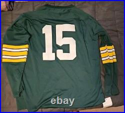 Mitchell & Ness Green Bay Packers Bart Starr #15 Throwback Jersey Mens Size 50