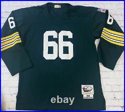 Mitchell & Ness Throwback Edition Ray Nitschke #66 Green Bay Packers Jersey 54
