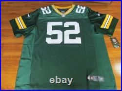 NEW Nike Green Bay Packers Clay Matthews 52 Elite Jersey MENS SZ 56 468891-325