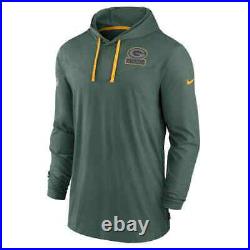 NEW Nike Green Bay Packers Sideline Pop Long Sleeve Pullover Hoodie Men's