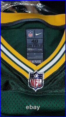 NEW SZ 40 BLANK Authentic NFL Green Bay Packers Nike Vapor Elite Jersey $325
