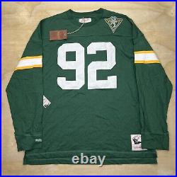 NEW XXL Reggie White Green Bay Packers Mitchell Ness Throwback Long Sleeve