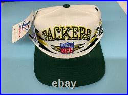 NEW tag NWT Vintage 90s Green Bay Packers NFL Logo Athletic Diamond Snapback Hat