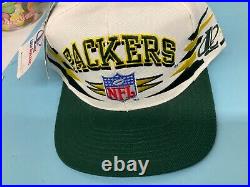NEW tag NWT Vintage 90s Green Bay Packers NFL Logo Athletic Diamond Snapback Hat