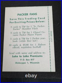 NFL 1961 Green Bay Packers Lake to Lake Football Card Card Lot 16 Cards NFL 1961 Green Bay Packers Lake to Lake Football Card Card Lot 16 Cards