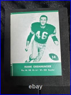 NFL 1961 Green Bay Packers Lake to Lake Football Card Card Lot 16 Cards NFL 1961 Green Bay Packers Lake to Lake Football Card Card Lot 16 Cards