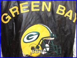 NFL GREEN BAY PACKERS G-111 Carl Banks Size XL Lined Leather Football Jacket