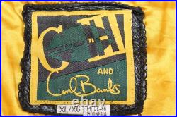 NFL GREEN BAY PACKERS G-111 Carl Banks Size XL Lined Leather Football Jacket