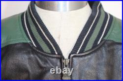 NFL GREEN BAY PACKERS G-111 Carl Banks Size XL Lined Leather Football Jacket