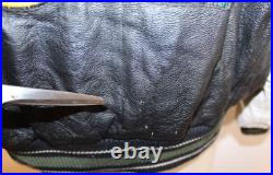 NFL GREEN BAY PACKERS G-111 Carl Banks Size XL Lined Leather Football Jacket