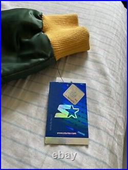 NFL Green Bay Packers Starter Satin Streetwear Bomber Varsity Jacket Rare Large