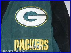 NFL Green Bay Packers Suede Leather Jacket Men's Adult size Large