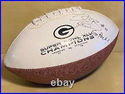 NFL Green Bay Packers Super Bowl XLV Champions Football Edgar Bennett Autograph