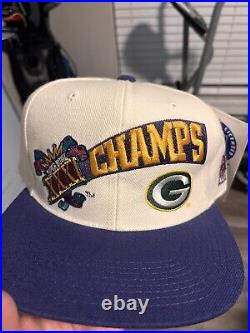 NFL Vintage 1997 GREEN BAY PACKERS Sports Specialties SUPER BOWL LINE HAT CAP