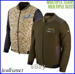 NIKE NFL Salute to Service 2017 Men's Reversible Bomber Jacket Limited STS New