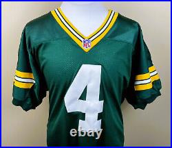 NIKE PRO LINE Mens 52 Green Bay Packers BRETT FAVRE 4 HOF NFL Green Sewn Jersey