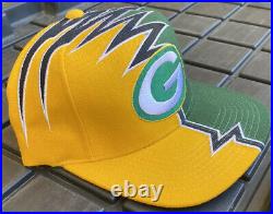 NWOT Vintage 90s Green Bay Packers Starter Shockwave Hat Cap NFL Wool Blend