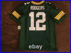 NWT Nike Elite 2012 Aaron Rodgers Green Bay Packers NFL Jersey Size 44