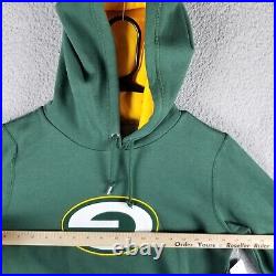 NWT Nike Green Bay Packers ERROR Hoodie Woman Medium Green Upside Down Logo