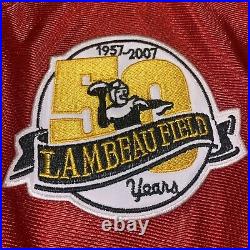 NWT RARE Reebok Brett Favre Green Bay Packers 50th Lambeau Field Patch Mens XL