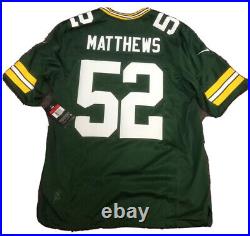 New Clay Matthews Mens Large Limited Nike Green Bay Packers Jersey