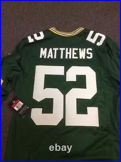 New Clay Matthews Mens Large Limited Nike Green Bay Packers Jersey