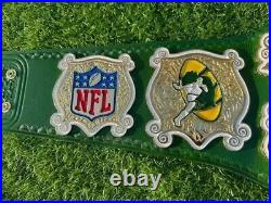 New GREEN BAY PACKERS NFL Superbowl Championship Title Belt Adult Size 4mm Brass
