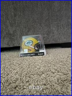 New Green Bay Packers Gold Crystal Rhinestone Mini Helmet Ridell