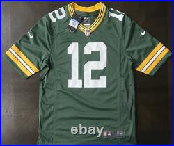 New Men's Nike Green Bay Packers Aaron Rodgers #12 Game Player Jersey Sz S, M, L New Men's Nike Green Bay Packers Aaron Rodgers #12 Game Player Jersey Sz S, M, L