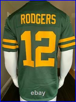 New NFL Aaron Rodgers Green Bay Packers Nike Alternate Game Player Jersey Large