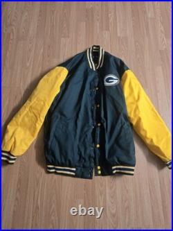 New NFL Varsity Green Bay Packers Jacket Mens 4XL Button Up