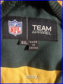 New NFL Varsity Green Bay Packers Jacket Mens 4XL Button Up