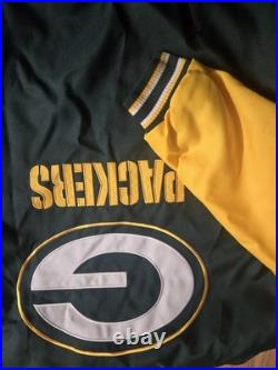 New NFL Varsity Green Bay Packers Jacket Mens 4XL Button Up