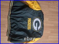 New NFL Varsity Green Bay Packers Jacket Mens 4XL Button Up