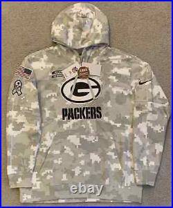 New Salute To Service Green Bay Packers Hoodie Sideline Pullover Men's Multi SZ New Salute To Service Green Bay Packers Hoodie Sideline Pullover Men's Multi SZ
