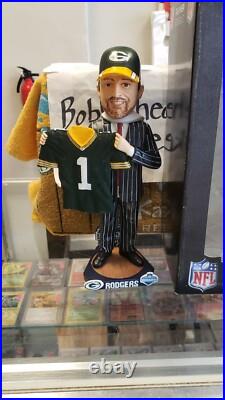 Nib Aaron Rodgers Green Bay Packers NFL Draft Day Bobblehead #91/150
