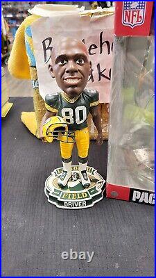 Nib Donald Driver Green Bay Packers Bobblehead Lambeau Field Base Pro Shop Exclu