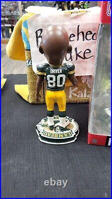 Nib Donald Driver Green Bay Packers Bobblehead Lambeau Field Base Pro Shop Exclu