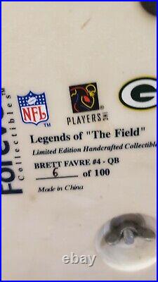 Nib Foco Brett Favre Green Bay Packers Bobblehead Turf Base 18 Inch #6/100