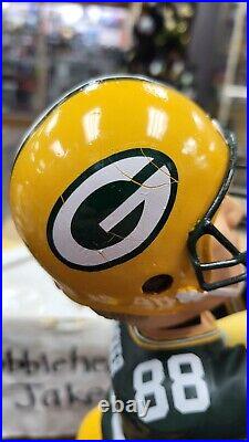 Nib Foco The Receiver Green Bay Packers Bobblehead Turf Base 18 Inch #68/100