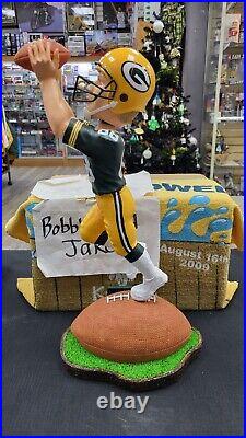 Nib Foco The Receiver Green Bay Packers Bobblehead Turf Base 18 Inch #68/100