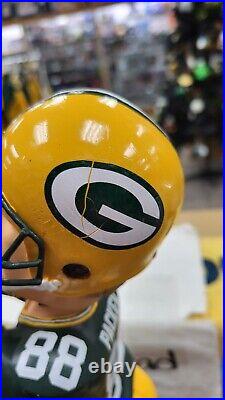 Nib Foco The Receiver Green Bay Packers Bobblehead Turf Base 18 Inch #68/100