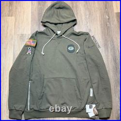 Nike AUTHENTIC Green Bay Packers 2025 Salute to Service Standard Issue Hoodie