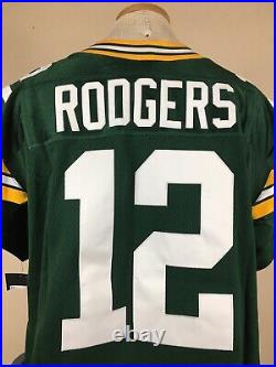 Nike Aaron Rodgers Untouchable Green Bay Packers Pro Cut Jersey Sewn Men's Sz 52