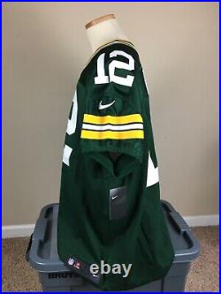 Nike Aaron Rodgers Untouchable Green Bay Packers Pro Cut Jersey Sewn Men's Sz 56